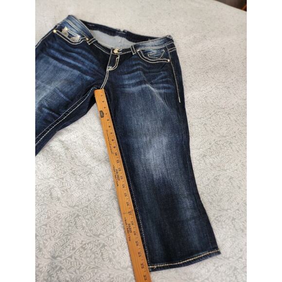 Vigoss Jeans The New York Capri, Used, Plus Size 18 Length 21 - Picture 3 of 8